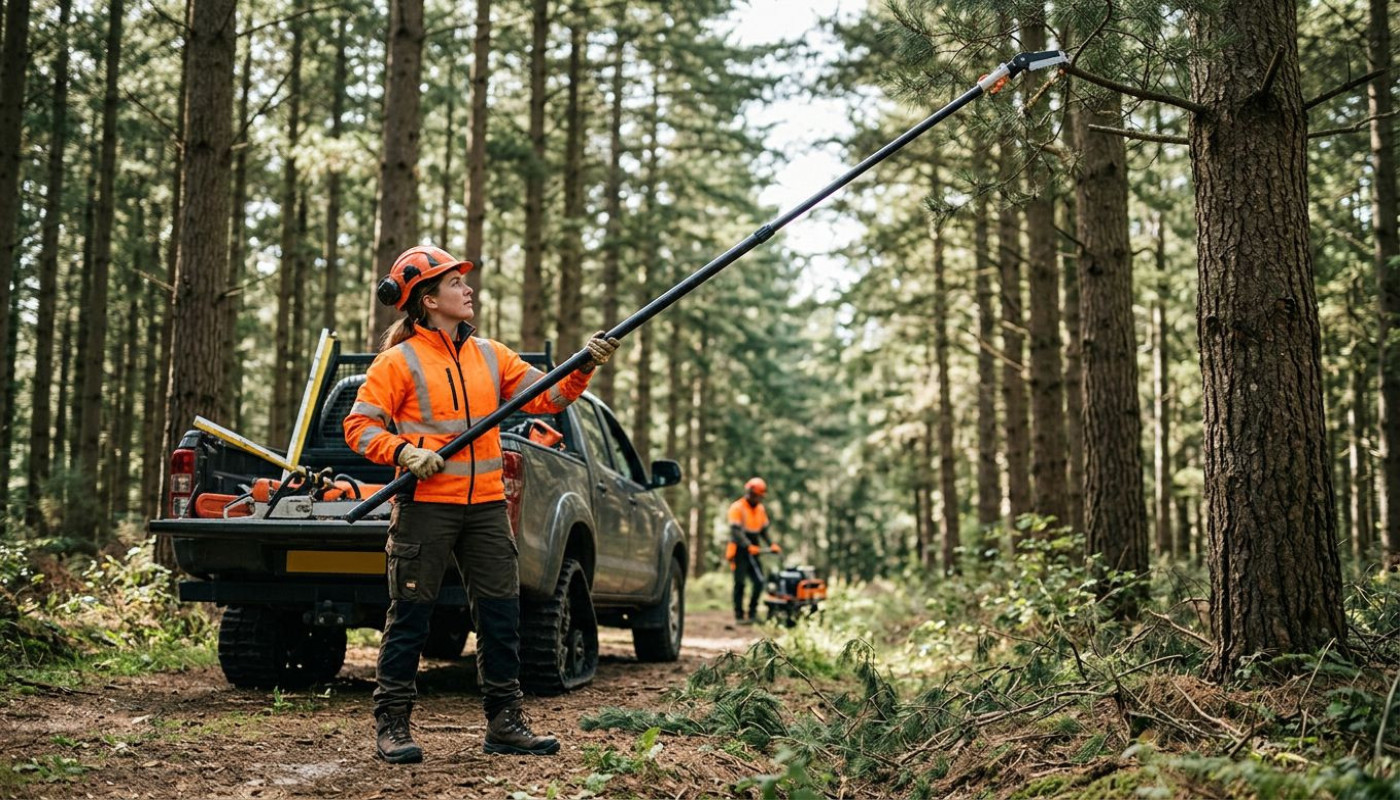How Do Telescopic Poles Enhance Forestry Equipment Efficiency?
